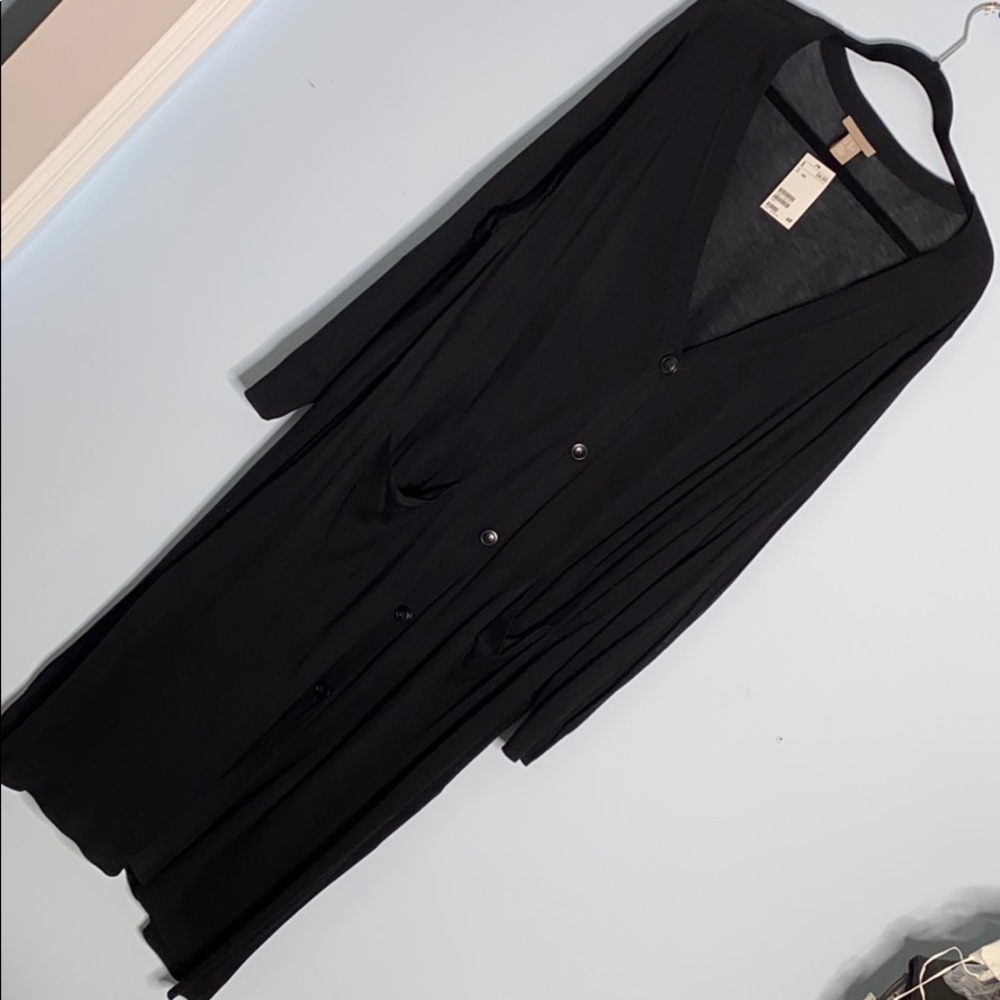 H&M+ long black cardigan. 3XL New